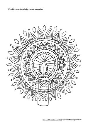 Kerzen-Mandala