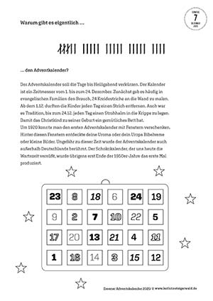 Historie Adventskalender
