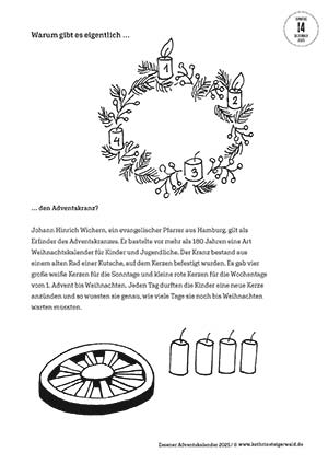 Historie Adventskranz