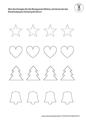 Moosgummi Stempel