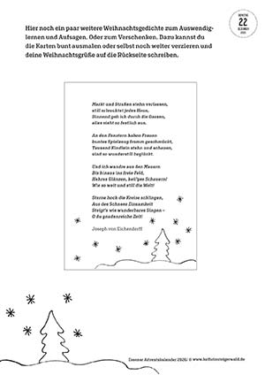 Weihnachtsgedichte